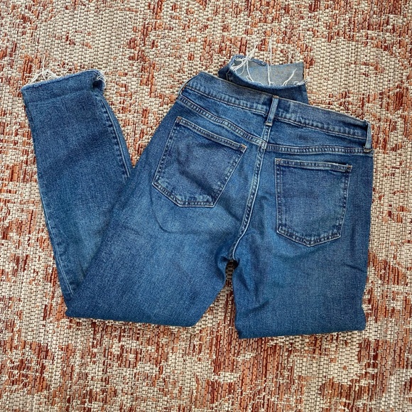 GAP Midrise Distressed Girlfriend Jeans - Picture 2 of 8